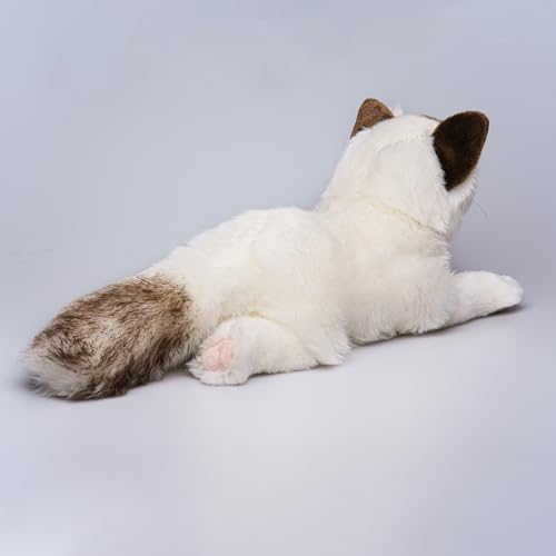 FLUFFYFUN Blinks, Meows & Purrs Realistic Stuffed Cat Interactive Companion Robot Pets 14"