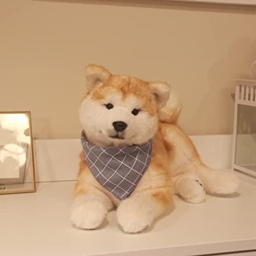 Chongker Dog Stuffed Animals Shiba Inu Plush Handmade Realistic Toy Dog Cuddly Plush Puppy Companion Pet Gifts for Kids Women Birthday Anniversary Dog Lover