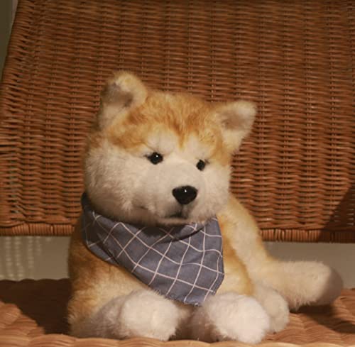 Chongker Dog Stuffed Animals Shiba Inu Plush Handmade Realistic Toy Dog Cuddly Plush Puppy Companion Pet Gifts for Kids Women Birthday Anniversary Dog Lover