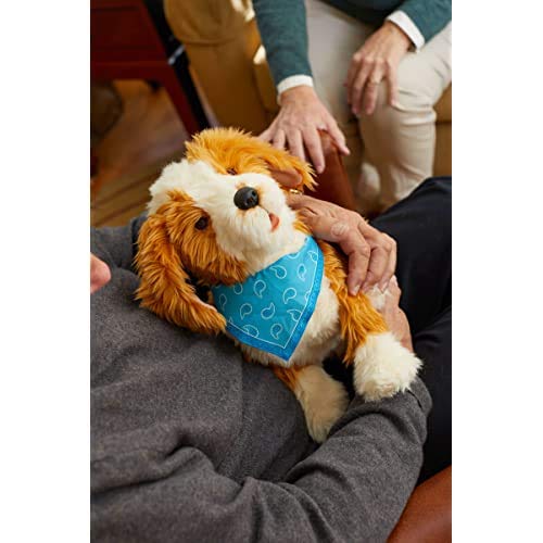 JOY FOR ALL - Freckled Pup - Brown and White Soft-Touch Coat - Realistic and Lifelike Interactive Companion Pets