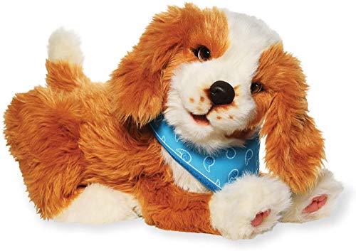 JOY FOR ALL - Freckled Pup - Brown and White Soft-Touch Coat - Realistic and Lifelike Interactive Companion Pets