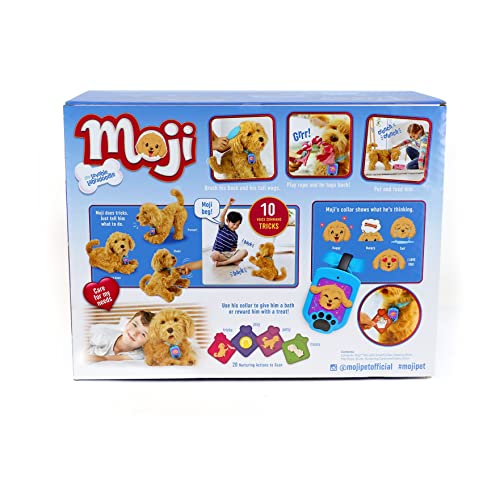 My Fuzzy Friend Moji Interactive Labradoodle - Plush Dog Toy for Boys and Girls, Loveable and Lifelike Companion Pet , Brown