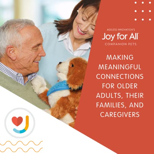 JOY FOR ALL - Freckled Pup - Brown and White Soft-Touch Coat - Realistic and Lifelike Interactive Companion Pets