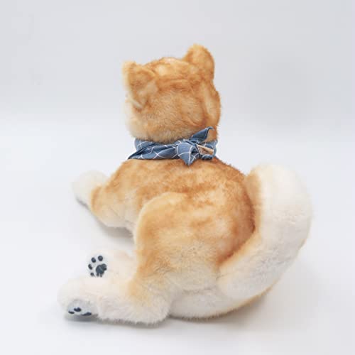 Chongker Dog Stuffed Animals Shiba Inu Plush Handmade Realistic Toy Dog Cuddly Plush Puppy Companion Pet Gifts for Kids Women Birthday Anniversary Dog Lover